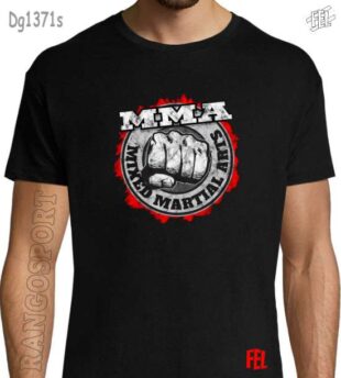 camiseta algodón FEL -MMA-puño