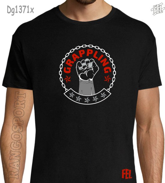 camiseta algodón -Grappling cadena