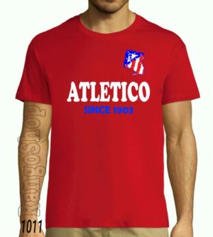 camiseta futbol algodon - atletico...since