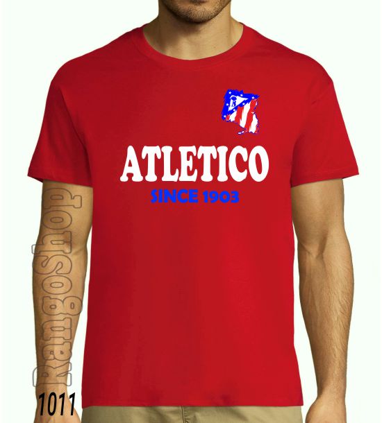 camiseta futbol algodon - atletico...since