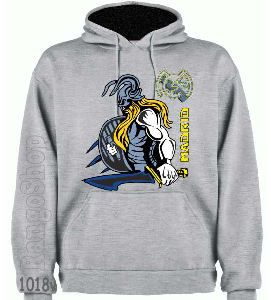 Sudadera Futbol Capucha -Vikingo-Espada