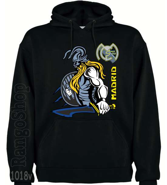 Sudadera Futbol Capucha -Vikingo-Espada - Imagen 2